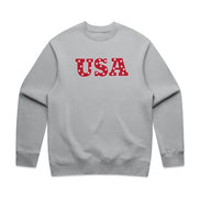 USA STARS RELAXED CREW