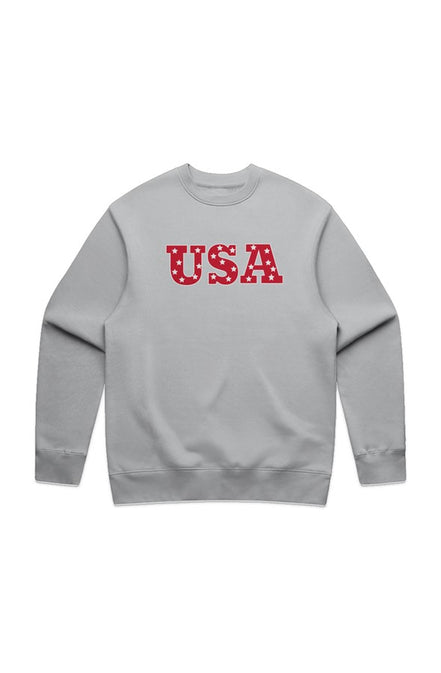 USA STARS RELAXED CREW